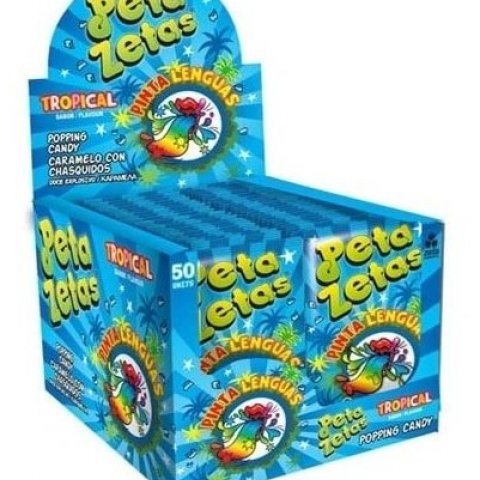 Peta Zetas Tropical Pinta Linguas c/ 50 unidades