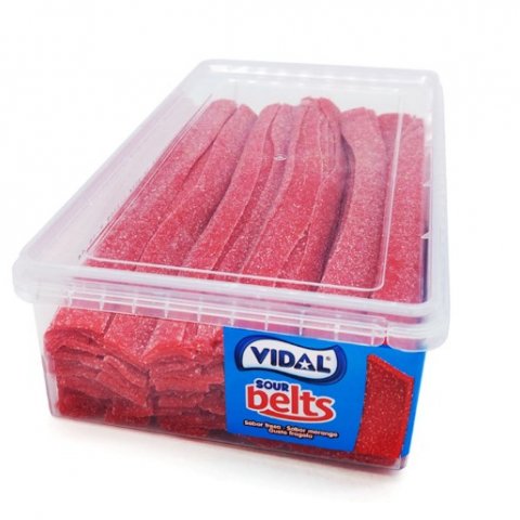 Línguas Pica Morango c/ 200 Pcs (Vidal)