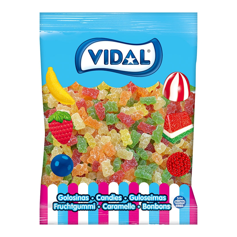 Gomas Ursinhos Mini Açúcar Vidal 1 Kg